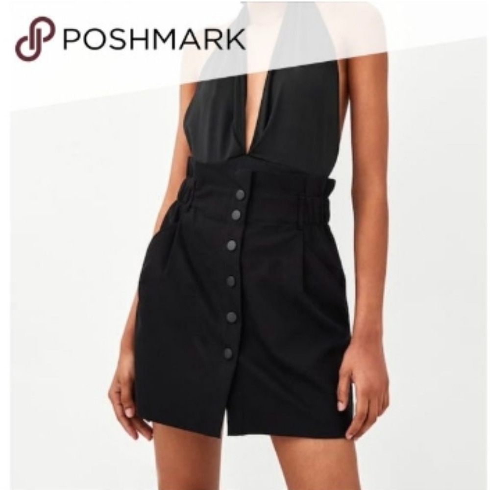 Black Snap Skirt